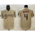 marshops Arizona Diamondback #4 Ketel Marte 2021 Gold  City Connect Cool Base Stitched Jersey