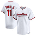 marshops Cleveland Guardians #11 Jos¨¦ Ram¨ªrez White  Home Limited Player Jersey
