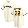 marshops Milwaukee Brewers #32 Jacob Misiorowski Cream  2025 Stitched Jersey
