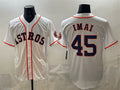marshops Houston Astros #45 Tatsuya Imai White  Cool Base Stitched Jersey