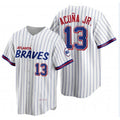 marshops Atlanta Braves #13 Ronald Acu?a Jr. 2021 City Connect Stitched White  Jersey