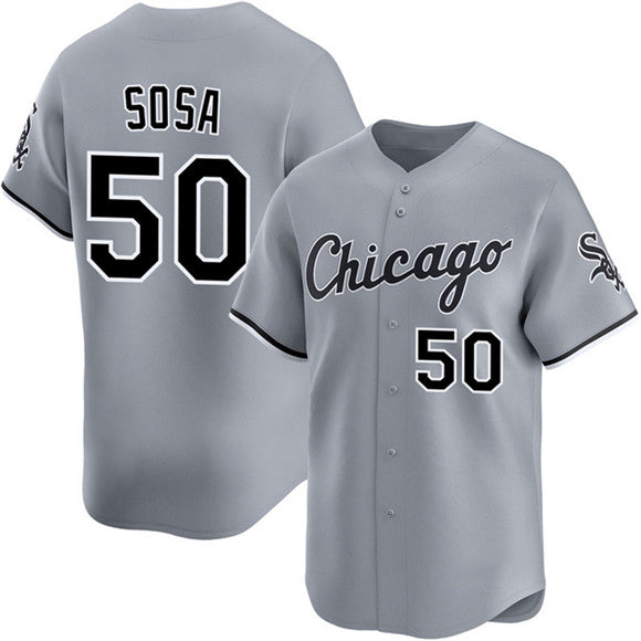 marshops  Chicago White Sox #50 Lenyn Sosa Gray  2025 Limited Stitched Jersey