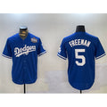 marshops Los Angeles Dodgers #5 Freddie Freeman Blue  2024 World Series Cool Base Stitched Jersey