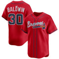 marshops Atlanta Braves #30 Drake Baldwin Red  2025 Alternate Limited Stitched Jersey