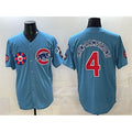 marshops Chicago Cubs #4 Pete Crow-Armstrong Blue  2025 Tokyo Series 2nd Alternate Limited Stitched Jersey 2