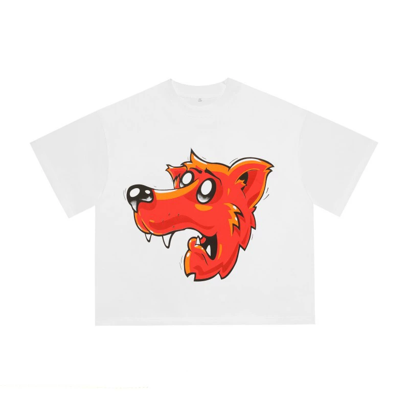 Marshops Foreign Trade Wholesale Billi0N Hip-Hop High Street Fashion Brand Cartoon Pattern Graffiti Drop Shoulder Sleeve Couple Short-Sleeve T-Shirt