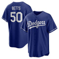 marshops Los Angeles Dodgers #50 Mookie Betts Royal  Alternate 2 Replica Jersey