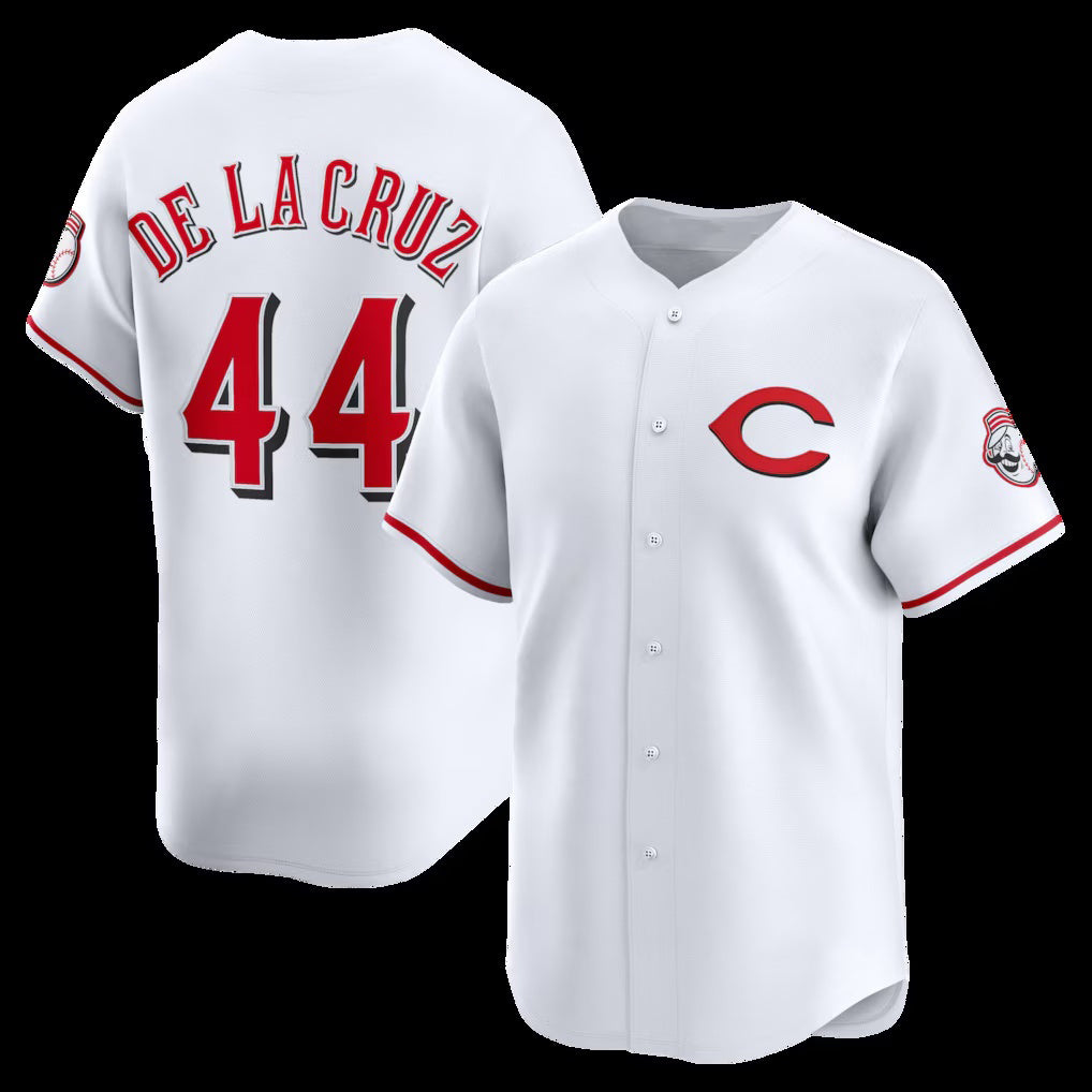 marshops  Cincinnati Reds #44 Elly De La Cruz White  Alternate 2 Limited Player Jersey
