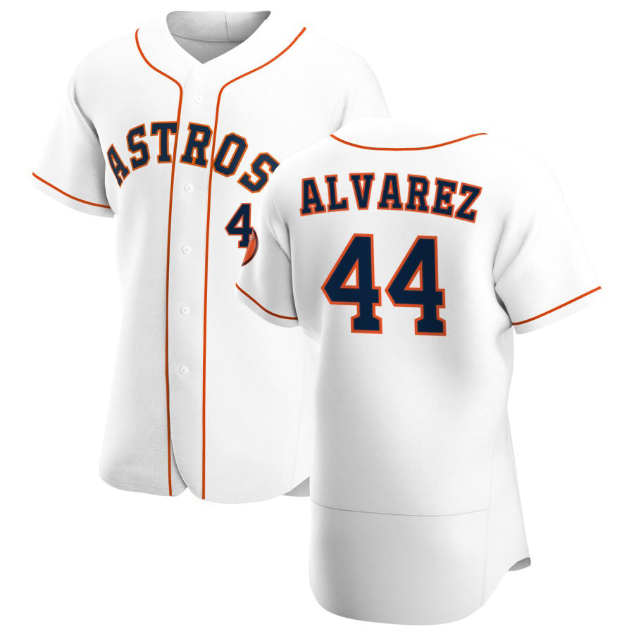marshops Houston Astros #44 Yordan Alvarez White  Home 2020 Authentic Player Jersey