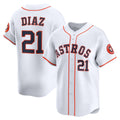 marshops Houston Astros #21 Yainer Diaz White  Home Limited Player Jersey