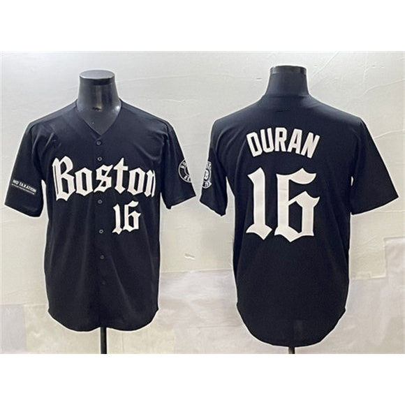 marshops Boston Red Sox #16 Jarren Duran Black  Gothic Vapor Limited Stitched Jersey