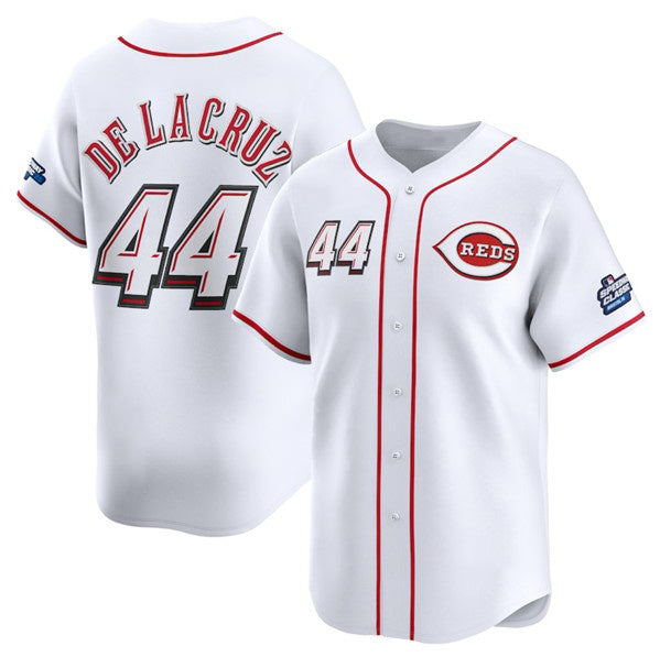 marshops  Cincinnati Reds #44 Elly De La Cruz White  2025 Speedway Classic Home Limited Stitched Jersey