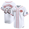 marshops  Cincinnati Reds #44 Elly De La Cruz White  2025 Speedway Classic Home Limited Stitched Jersey