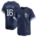 marshops Kansas City Royals #16 Bo Jackson Navy  City Connect Retired Player Jersey