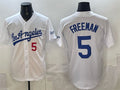 marshops Los Angeles Dodgers #5 Freddie Freeman White  Alternate Stadium Stitched Jersey