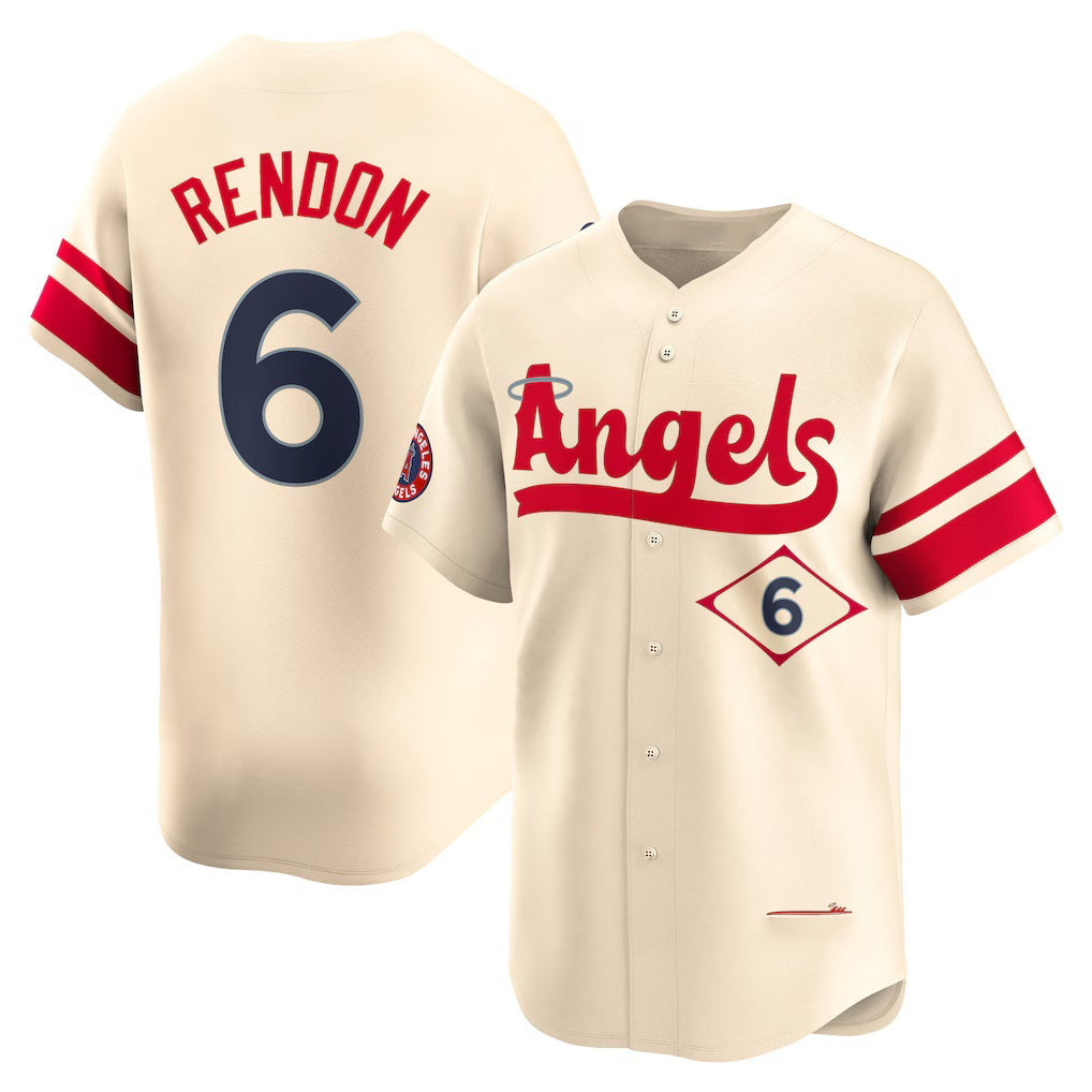 marshops Los Angeles Angels #6 Anthony Rendon Cream  City Connect Limited Player Jersey