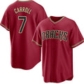 marshops Arizona Diamondbacks #7 Corbin Carroll Red  Cool Base Stitched Jersey