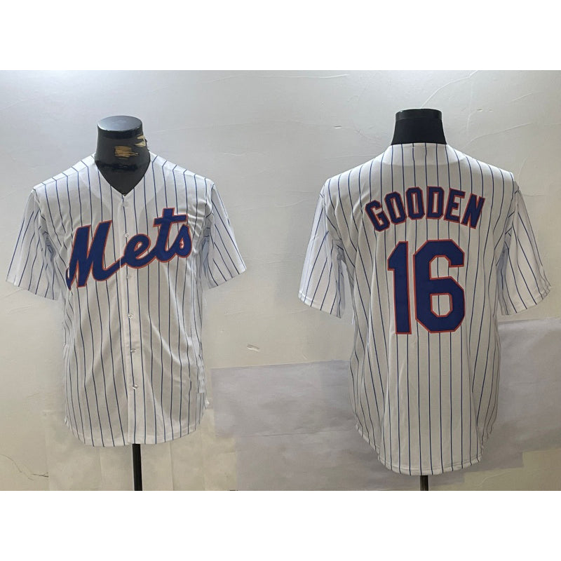 marshops New York Mets #16 Dwight Gooden White  Cool Base Stitched Jersey 2