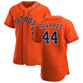 marshops Houston Astros #44 Yordan Alvarez Orange  Alternate 2020 Authentic Team Jersey