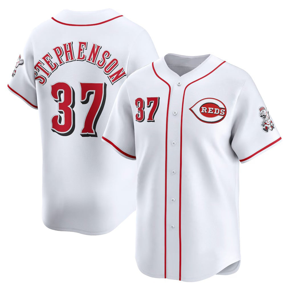 marshops  Cincinnati Reds #37 Tyler Stephenson White  Home Limited Player Jersey