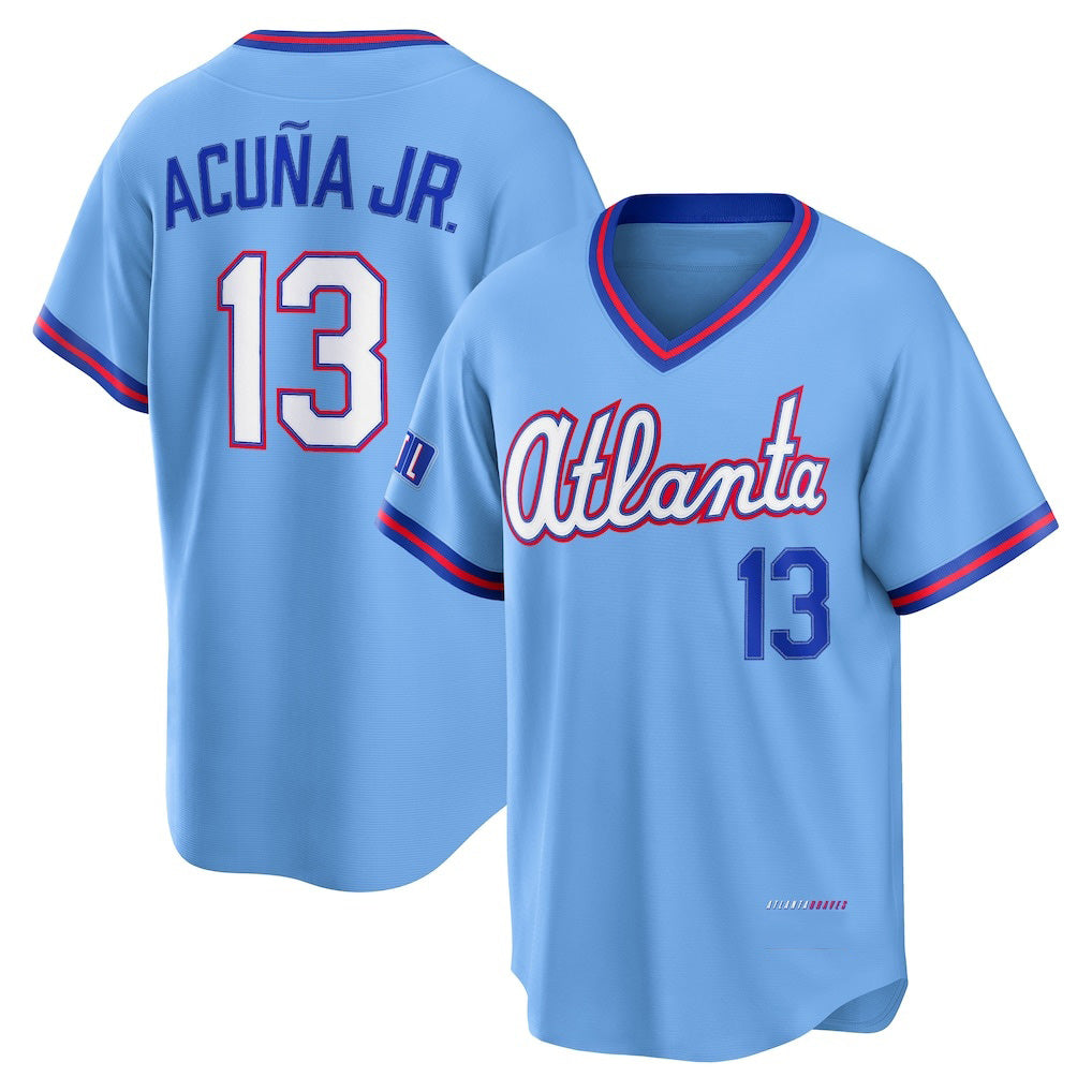 marshops Atlanta Braves #13 Ronald Acu?a Jr. Powder Blue  2026 City Connect Stadium Jersey