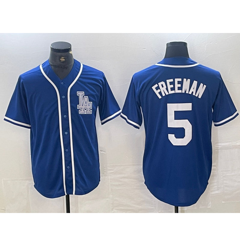 marshops Los Angeles Dodgers #5 Freddie Freeman Blue  Cool Base Stitched Jersey