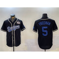 marshops Los Angeles Dodgers #5 Freddie Freeman Black  2024 World Series Cool Base Stitched Jerseys