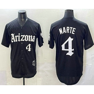 marshops Arizona Diamondbacks #4 Ketel Marte Black  Vapor Premier Limited Stitched Jersey