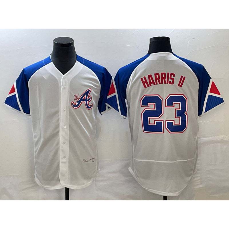 marshops Atlanta Braves #23 Michael Harris II White  2023 City Connect Flex Base Stitched Jersey