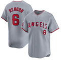 marshops Los Angeles Angels #6 Anthony Rendon Gray  Away Limited Stitched Jersey