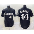 marshops  Cincinnati Reds #44 Elly De La Cruz Black  'Gothic Queen City Edition' Vapor Premier Limited Stitched Jersey