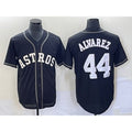 marshops Houston Astros #44 Yordan Alvarez Black  Cool Base Stitched Jersey