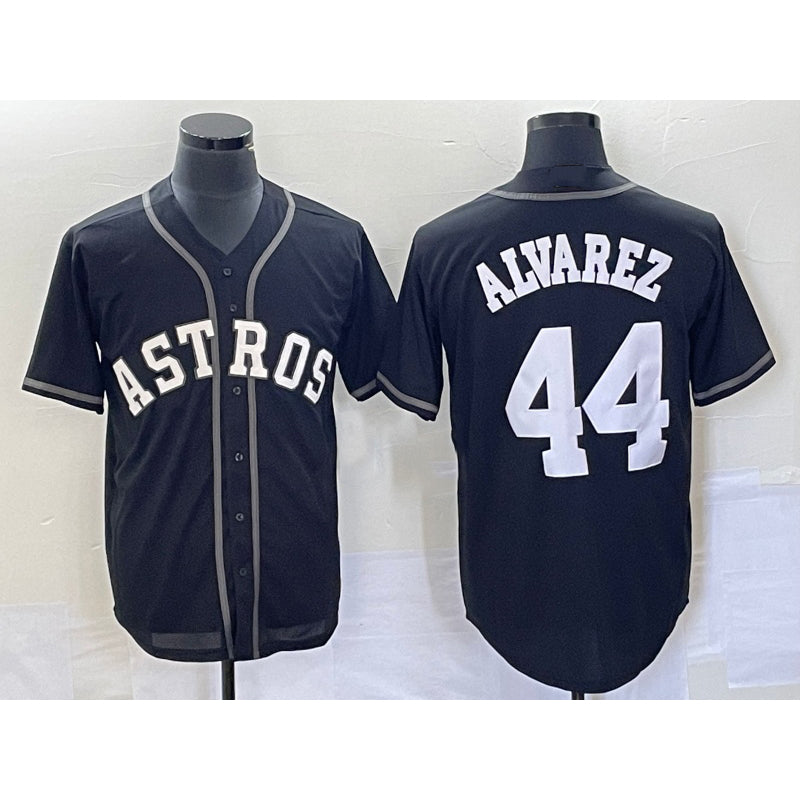 marshops Houston Astros #44 Yordan Alvarez Black  Cool Base Stitched Jersey