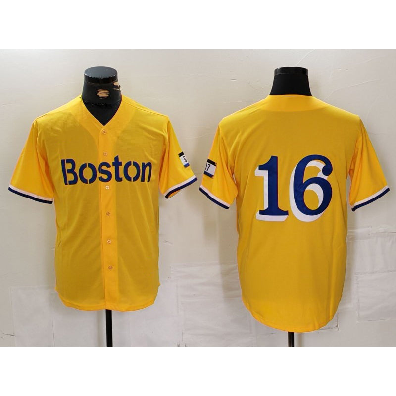 marshops Boston Red Sox #16 Jarren Duran Gold  City Connect Stitched Jersey
