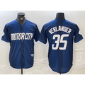 marshops Detroit Tigers #35 Justin Verlander Navy  2024 City Connect Cool Base Limited Stitched Jersey