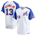 marshops Atlanta Braves #13 Ronald Acu?a Jr. White  City Connect Limited Player Jersey