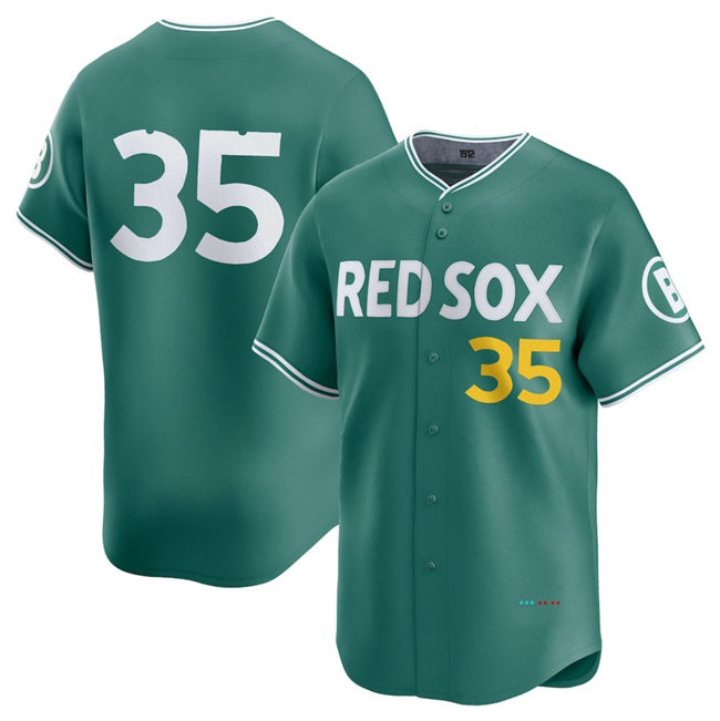 marshops Boston Red Sox #35 Garrett Crochet Green  2025 City Connect Limited Stitched Jersey