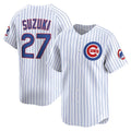 marshops Chicago Cubs #27 Seiya Suzuki White  Home Limited Player Jersey