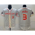 marshops Houston Astros #3 Jeremy Pena Number White  2023 City Connect Flex Base Stitched Jersey 3
