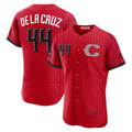 marshops  Cincinnati Reds #44 Elly De La Cruz Red  2026 City Connect Authentic Sponsor Patch Jersey