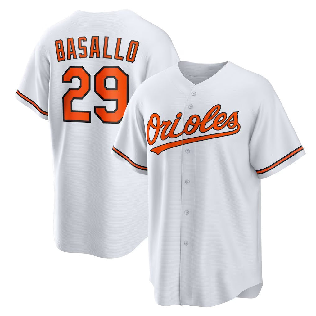 marshops Baltimore Orioles #29 Samuel Basallo White  Replica Player Jersey