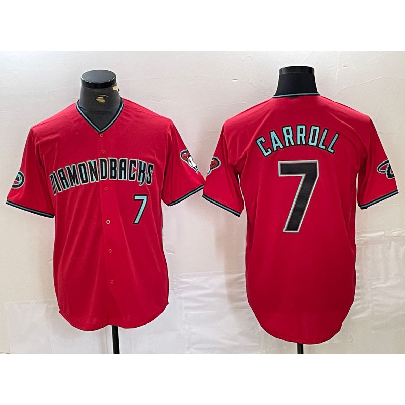 marshops Arizona Diamondbacks #7 Corbin Carroll Red  2024 Cool Base Stitched Jersey
