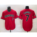 marshops Arizona Diamondbacks #7 Corbin Carroll Red  2024 Cool Base Stitched Jersey