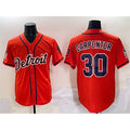 marshops Detroit Tigers #30 Kerry Carpenter Orange  With Patch Vapor Premier Limited Stitched Jersey