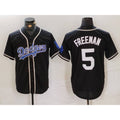 marshops Los Angeles Dodgers #5 Freddie Freeman Black  Cool Base With Patch Stitched Jersey