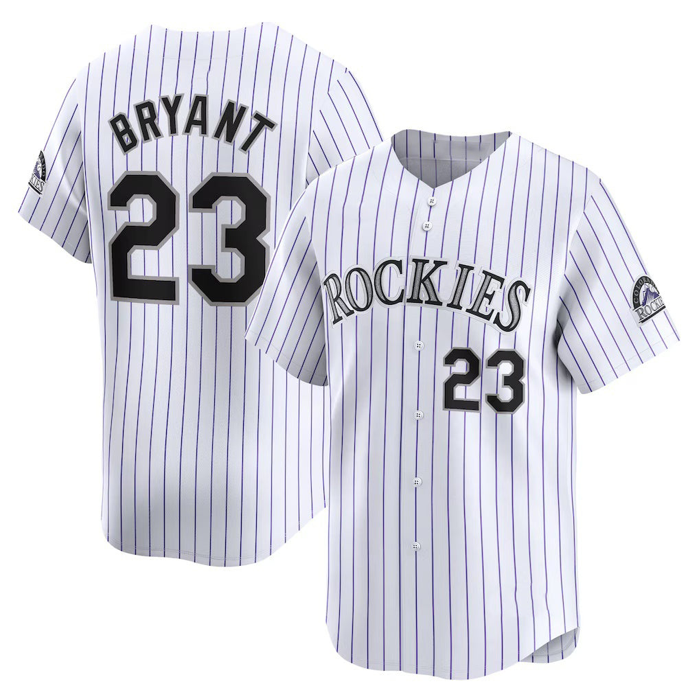 marshops Colorado Rockies #23 Kris Bryant White  Home Limited Player Jersey