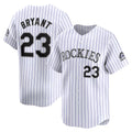 marshops Colorado Rockies #23 Kris Bryant White  Home Limited Player Jersey