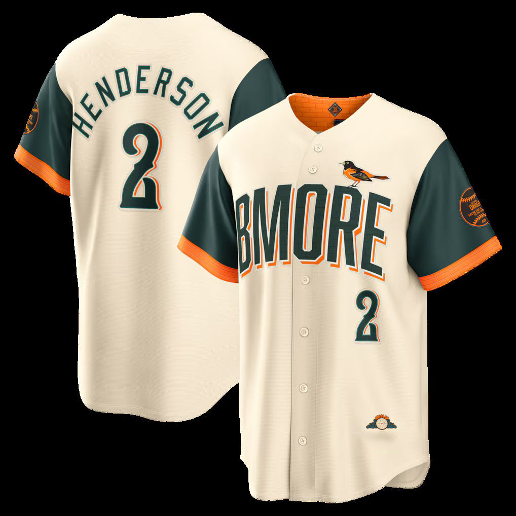 marshops Baltimore Orioles #2 Gunnar Henderson Natural  2026 City Connect Stadium Jersey