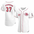 marshops  Cincinnati Reds #37 Tyler Stephenson White  Stitched Flex Base Jersey