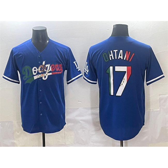 marshops Los Angeles Dodgers #17 Shohei Ohtani Blue  Mexico Stitched Jersey